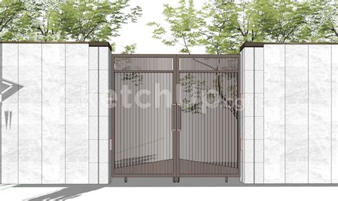 11045 Free Sketchup Gates Models Download