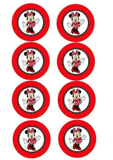 Pin De Milla Braga Linhares En Topper Para Docinhos Fiesta De Minnie