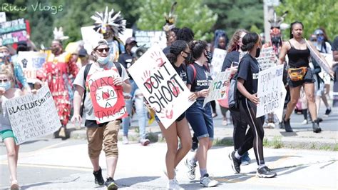 Canadians Protest Against Inequality Black Lifes Matter Hamilton