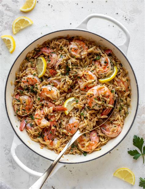 One Pot Shrimp And Orzo Garlic Butter Shrimp And Orzo