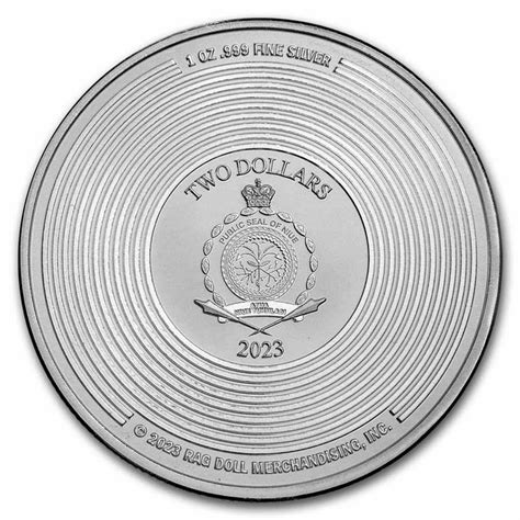 Moneda De Plata Aerosmith 50 Aniversario 1 Oz 2023 BU Dracma Metales