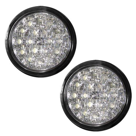 Par De Faros Auxiliares Redondos Con 18 LEDs Blancos Tunix