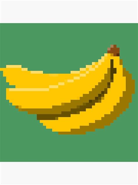 Bananas Pixel Art Poster For Sale By Christinegames Redbubble