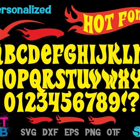 Hot Wheels Font Svg File Etsy