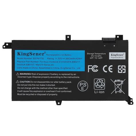 3556 Kingsener B31n1732 Laptop Battery Para Sa ASU Vivobook X430ua