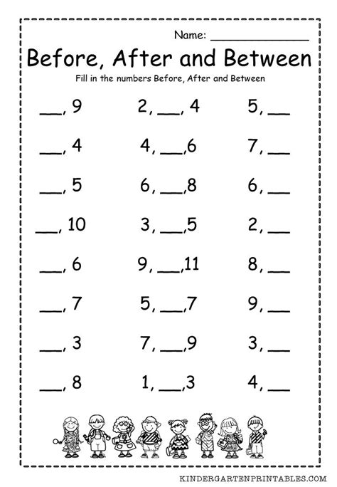 After Before Between Number