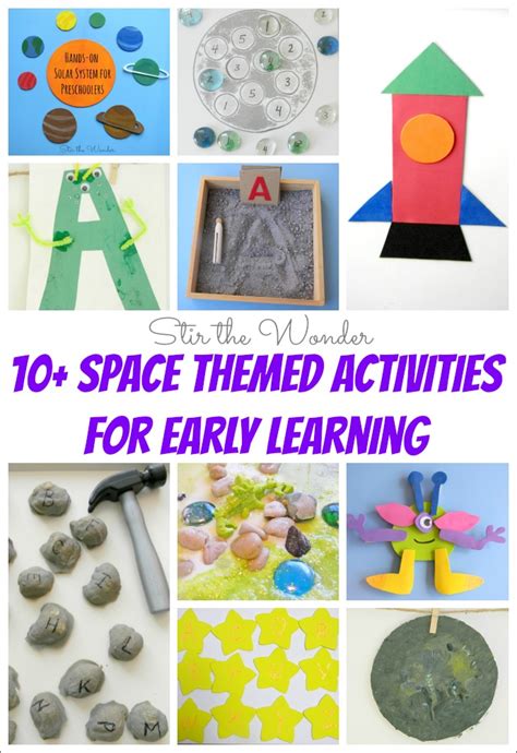 10+ Space Themed Activities for Early Learning