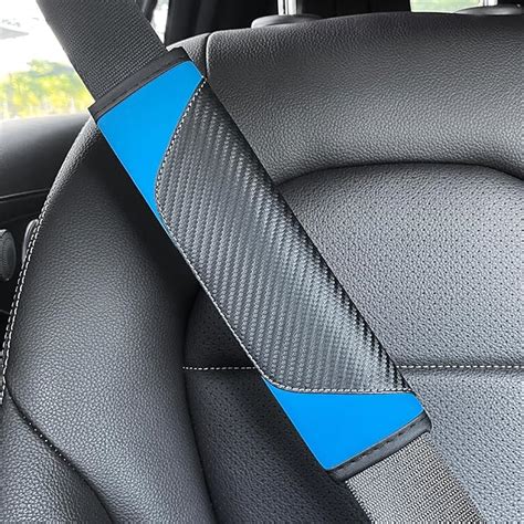 Amazon Tobenbone 2PCS Car Seat Belt Cover Carbon Fiber Soft