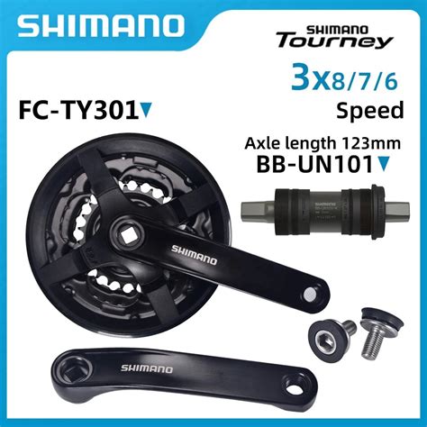 Shimano Tourney FC TY301 FC TY501 MTB Bike Cranset 42 34 24T Square