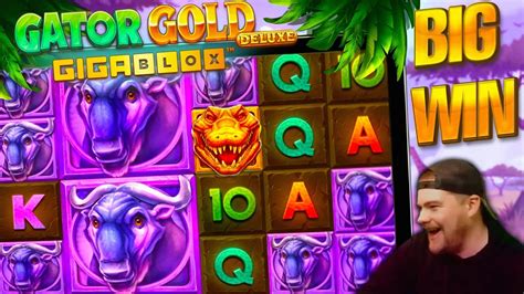 New Gator Gold Deluxe Gigablox Slot Big Win Youtube