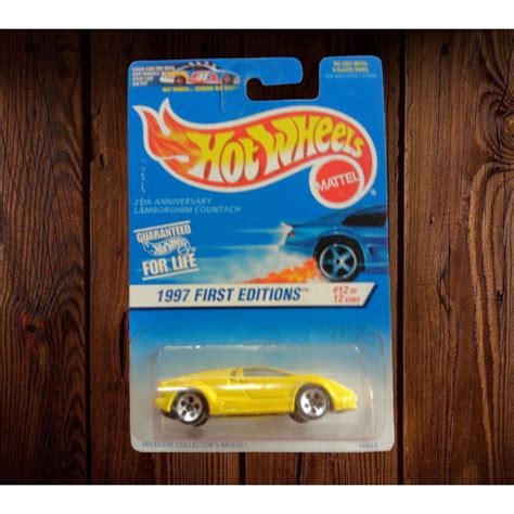 Hot Wheels Lamborghini Countach 1997 First Edition Hot Wheels Hot Wheels Rare Hot Wheels Lambo
