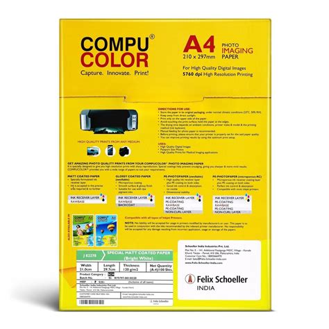 Compu Color Resin Coated A Photo Imaging Paper Sheets At Rs