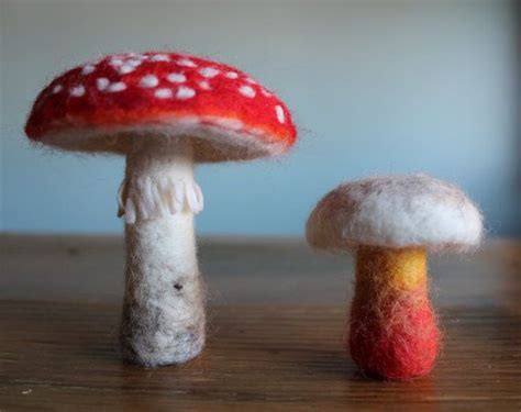 Needle Felted Mushroom Custom By Thewonderrevolution On Etsy 500
