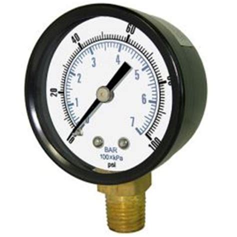 Neo — Water Pressure Gauge 100 Psi 14 Mpt 20 Glass Dial Lower