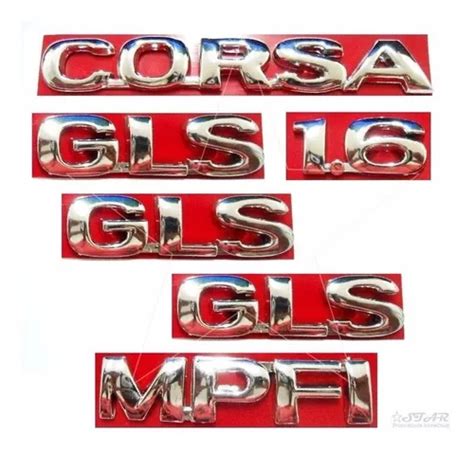 Emblemas Corsa Sedan Gls Mpfi Lateral Gls