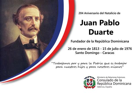 Conmemoracion Del 209 Aniversario Del Natalicion Juan Pablo Duarte