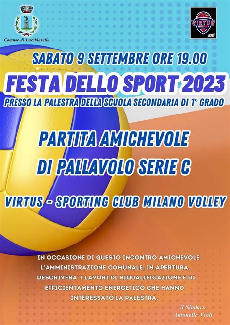 Festa Dello Sport Lacchiarella Virtus Pallavolo Binasco