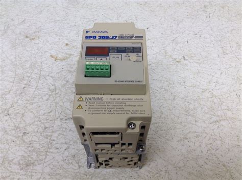Yaskawa CIMR-J7AM20P7 200-230 VAC In 5 Amp 0.75 kW Drive GPD 305/J7 ...