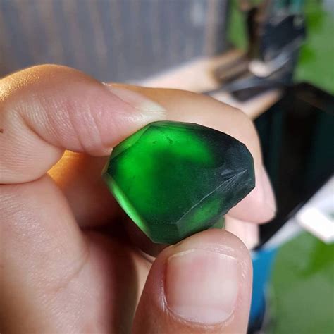 The Magic Of Rough Burmese Imperial Translucent Black Omphacite Jadeit