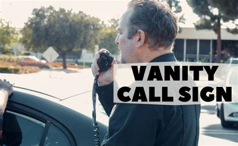 What is the meaning of vanity call sign? - Two Way Radio Community