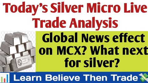 Silvermic Live Trade Analysis Commodity Trading Silver Update Commodity