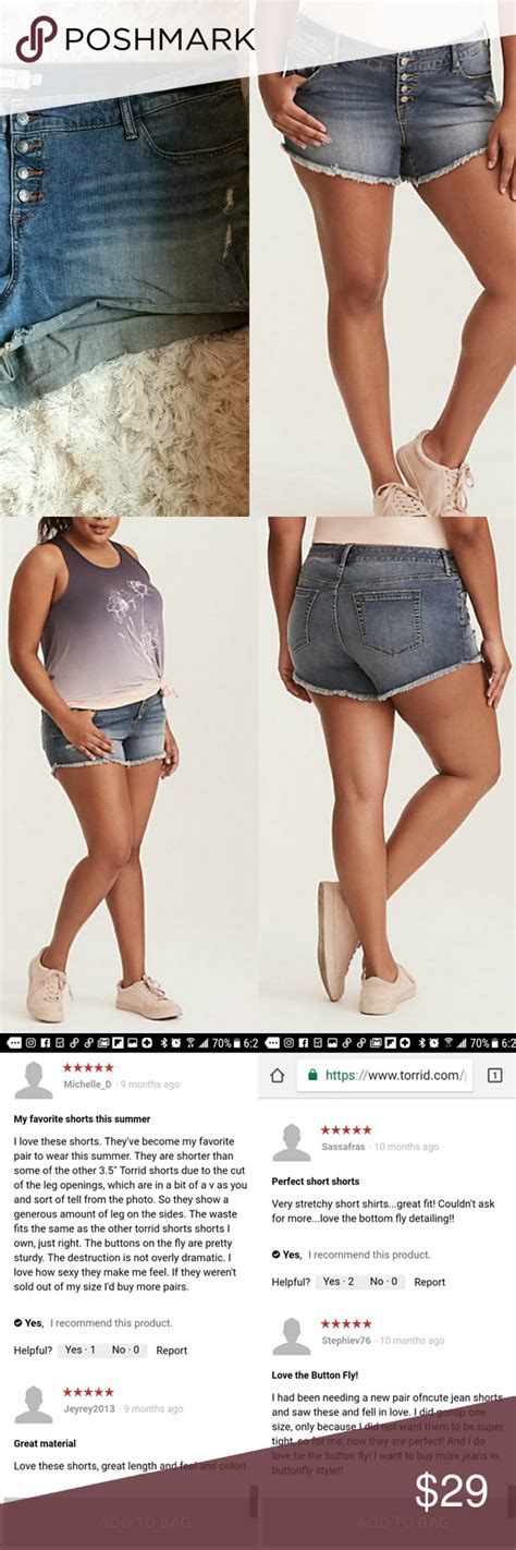 Torrid Short Shorts Button Fly Light Wash Torrid Model