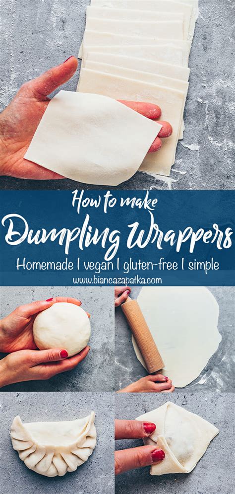 Homemade Dumpling Wrappers For Wontons Gyoza Vegan Gluten Free