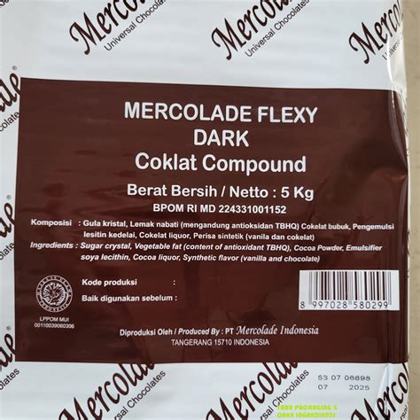 Jual Mercolade Flexy Dark Cokelat Compound Kg Cokelat Batangan