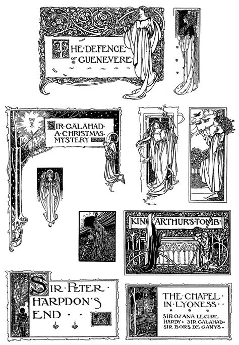 Chapter Headings And Tail Pieces Designed By Florence Harrison For