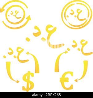 Iraqi dinar currency symbol of Iraq Stock Vector Image & Art - Alamy