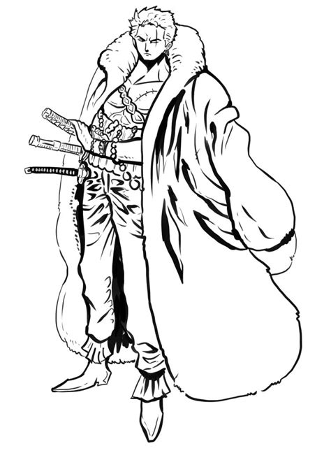 Coloriage Roronoa Zoro à Imprimer ColoriageManga