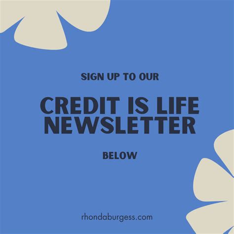 Credit Is Life Newsletter