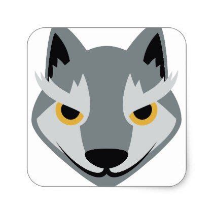 Wolf Face Emoji Sticker