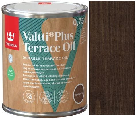 TIKKURILA VALTTI PLUS TERRACE OIL 0,75L ROSEWOOD (6408070144633) • Cena ...