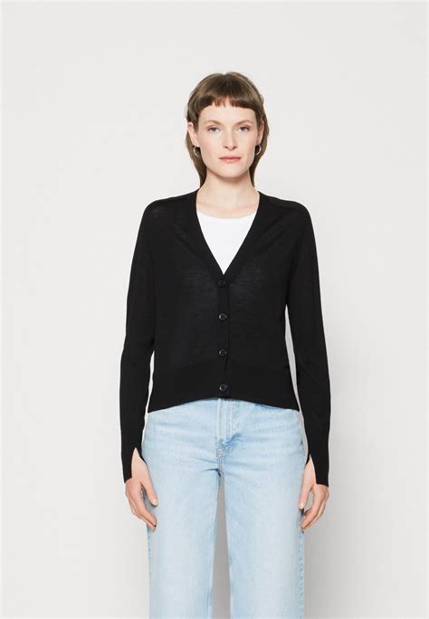 Calvin Klein Cardigan Cardigan Blacknegru Zalandoro