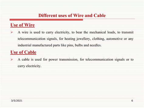 Basic Difference Between Wires And Cables Ppt