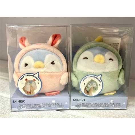 Jual Denpasar Cod Bali Miniso Penguin Series Stress Relief Plush Toy