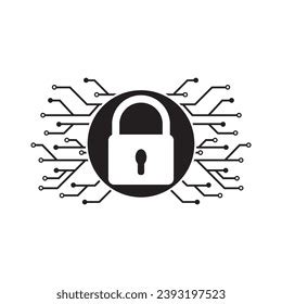 Network Security Logo Icon Vector Illustration Stock Vector (Royalty ...