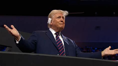 Donald Trump Makes Appearance At 2024 Rnc With Bandaged Ear