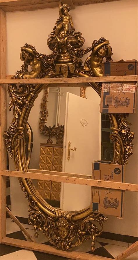 Casa Padrino Luxury Baroque Mirror Gold Handmade Antique Style Mirror