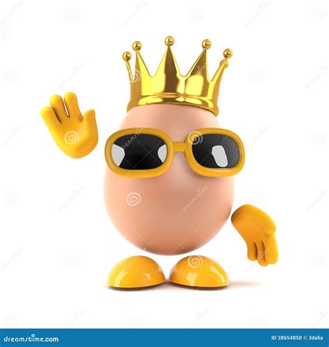 3d King Egg Stock Illustration Illustration Of Shell 38654850