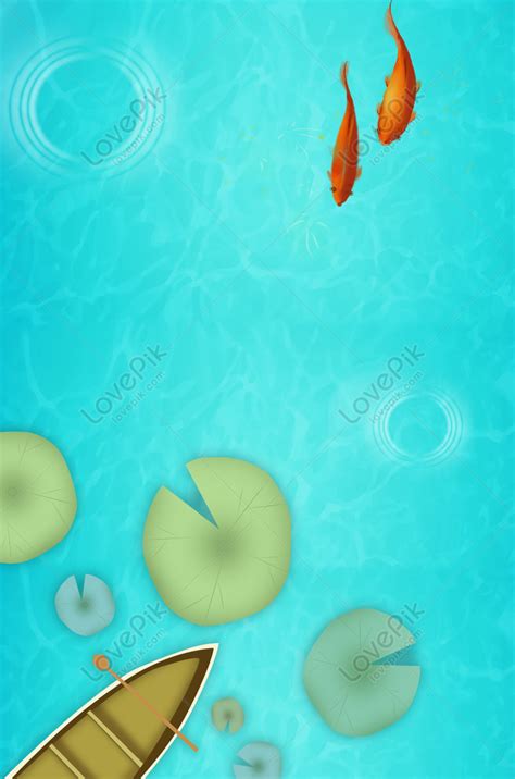 Cartoon Pond Background