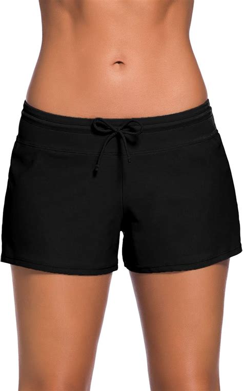 Short De Bain Femme Bas De Maillot De Bain Shorty Sport Shorts De Plage