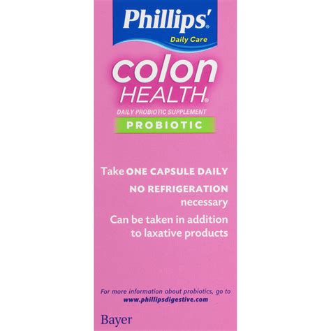 Galleon Phillips Colon Health Daily Probiotic Supplement 60 Count