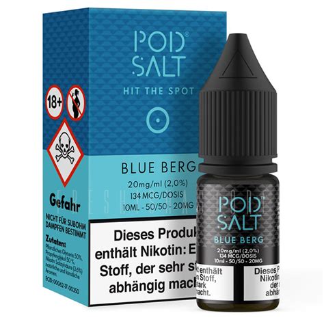 Pod Salt Blue Berg Nikotinsalz Liquid Ml Mg