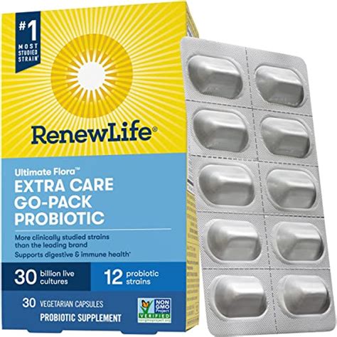 Renew Life Adult Probiotic Ultimate Flora Extra Care Go Pack Pr