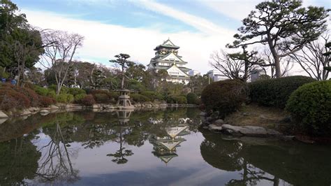 Osaka castle in Osaka, Japan 4260367 Stock Video at Vecteezy