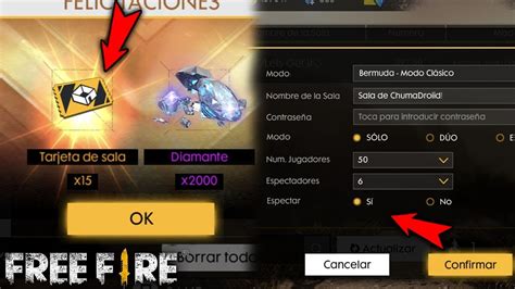 Como Conseguir Salas Privadas En Free Fire Como Crear Salas