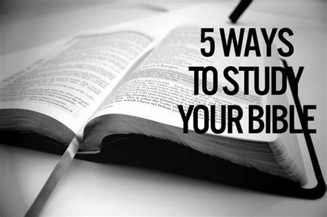 5 Ways To Study Your Bible Andrew Burchfield