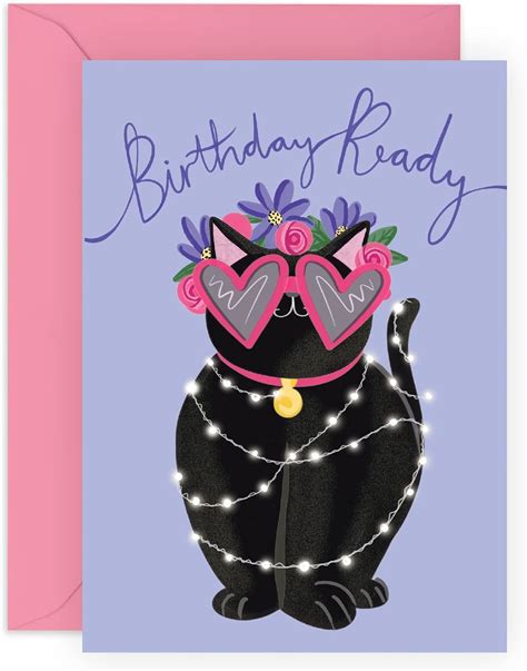 Central 23 Cat Birthday Card For Her Cute Greeting Card